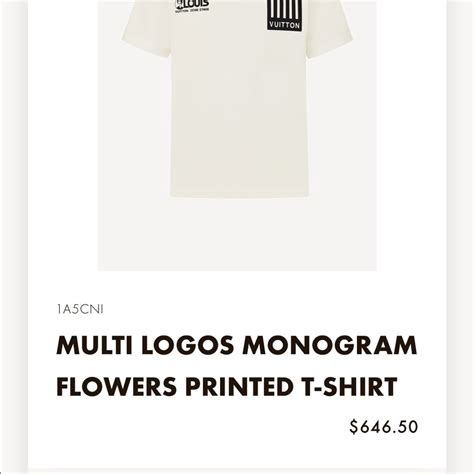 Multi Logos Monogram Flowers Printed T